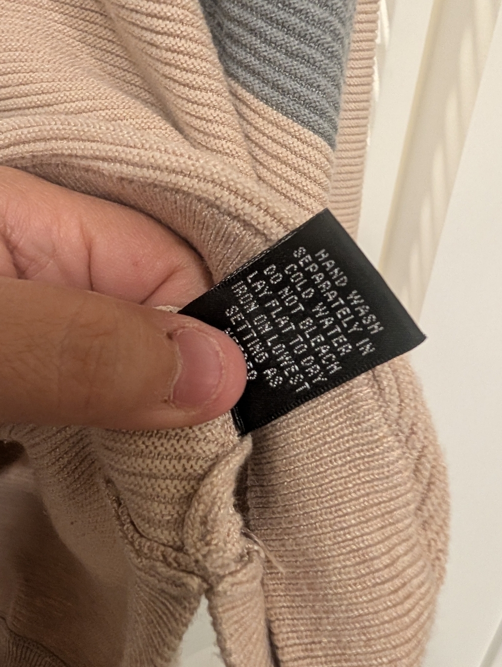 Cyrus Colorblock Knit Sweater - Black, Gray & Blush Plus Size 2X - Picture 3 of 13